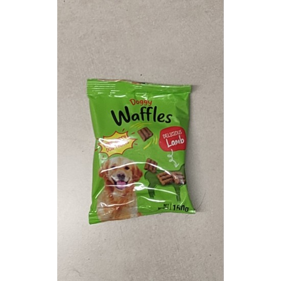 DOGGY WAFFLES LAMB - DOG TREATS