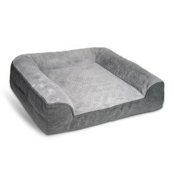 Glee Καναπές Γκρι Ανθρακί Orthopedic Large 110x90x22cm 