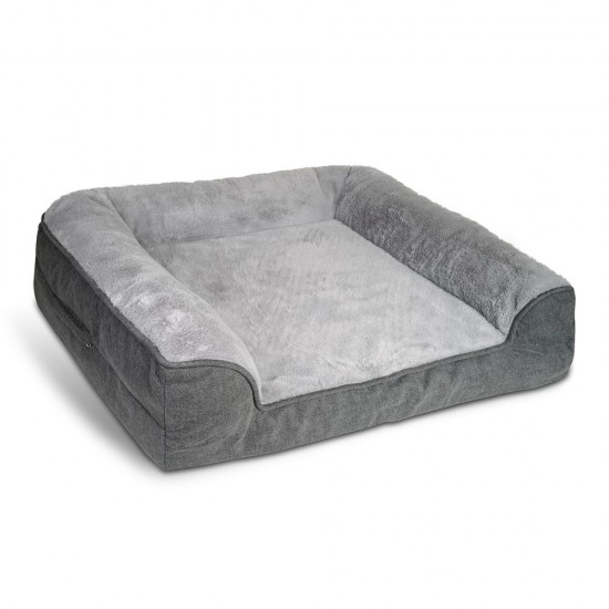 Glee Καναπές Γκρι Ανθρακί Orthopedic Large 110x90x22cm 