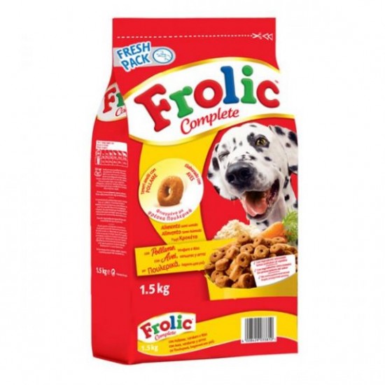 FROLIC ΜΕ ΠΟΥΛΕΡΙΚΑ, ΛΑΧΑΝΙΚΑ & ΡΥΖΙ 1.5KG FROLIC ΜΕ ΠΟΥΛΕΡΙΚΑ, ΛΑΧΑΝΙΚΑ & ΡΥΖΙ 1.5KG