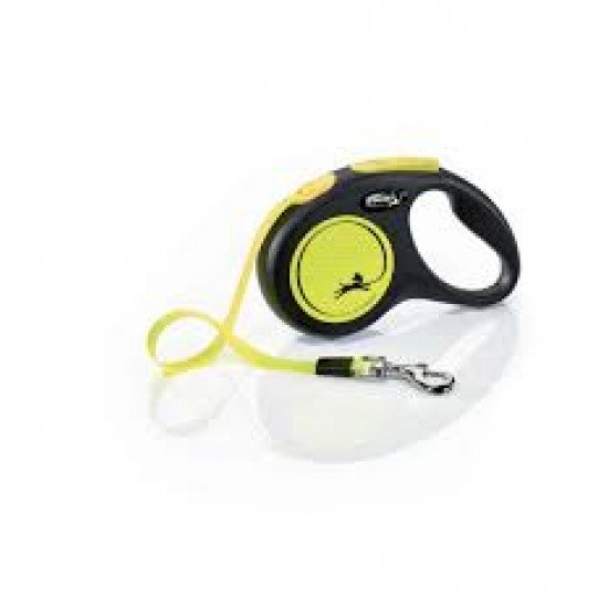 Flexi New Neon S Tape 5m/15kg yellow