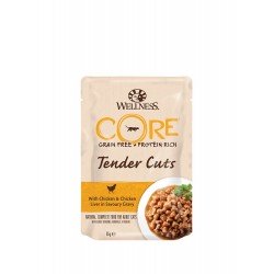 Wellness Core Tender Cuts Κοτόπουλο και Συκώτι Κοτόπουλο 85gr