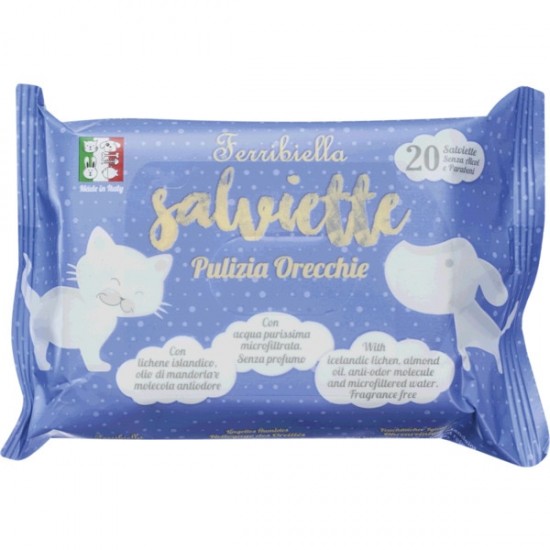 SALVIETTE FERRIBIELLA WET WIPES FOR EARS 20PC