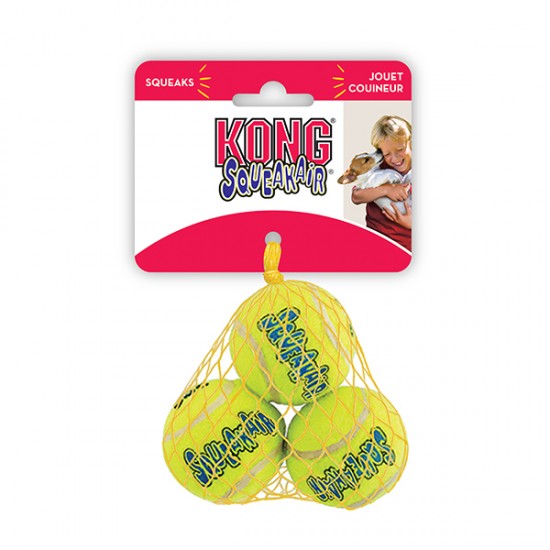 Kong Squeaker 3 Tennis Ball Small